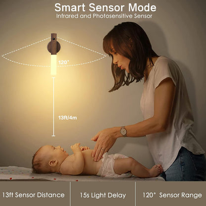 Montford Motion Sensor Wall Sconces - Battery Operated, Rechargeable, Peel & Stick