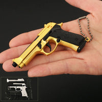 1:3 Alloy Hand Gun Model Metal Keychain