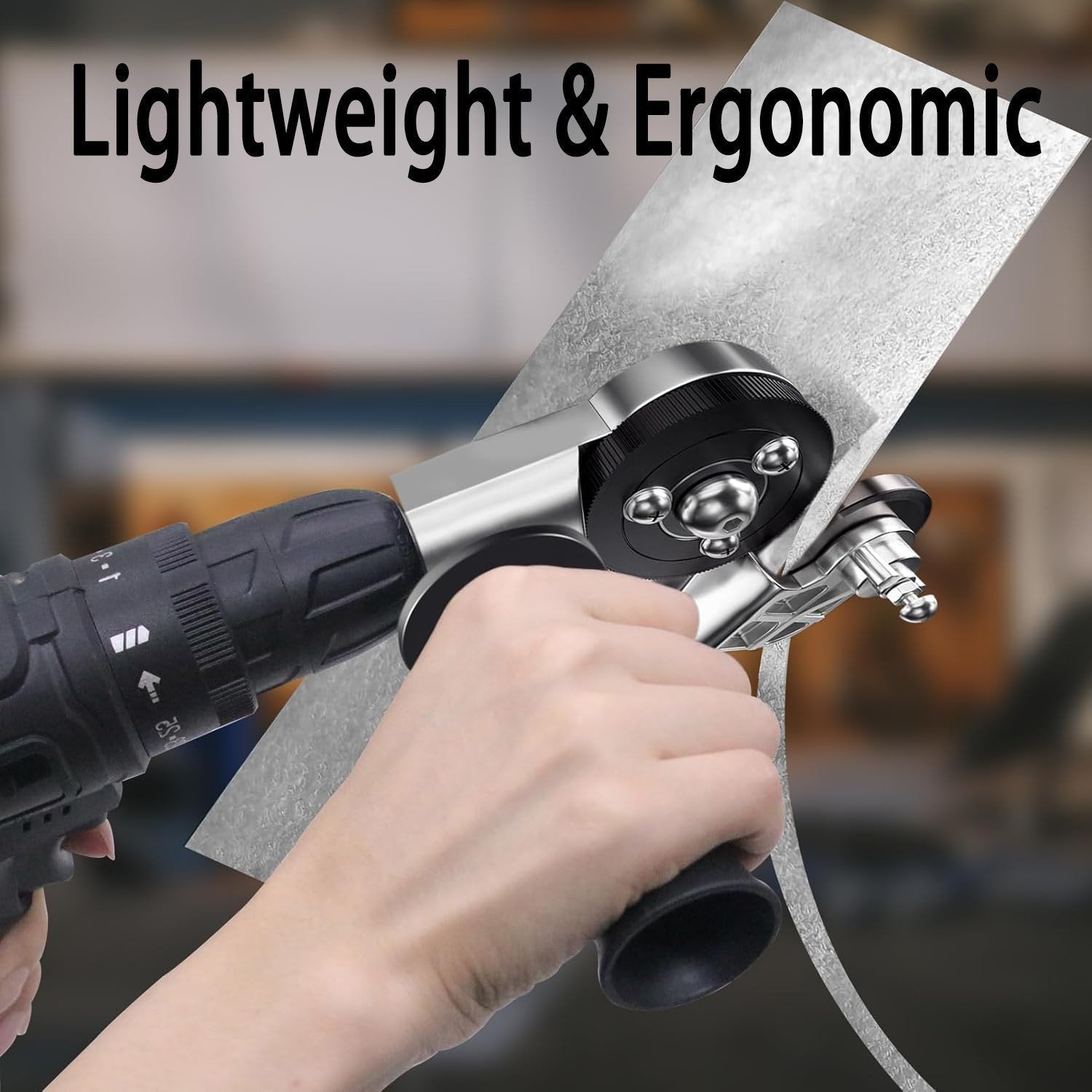 Sheet Metal Cutter Drill Attachment