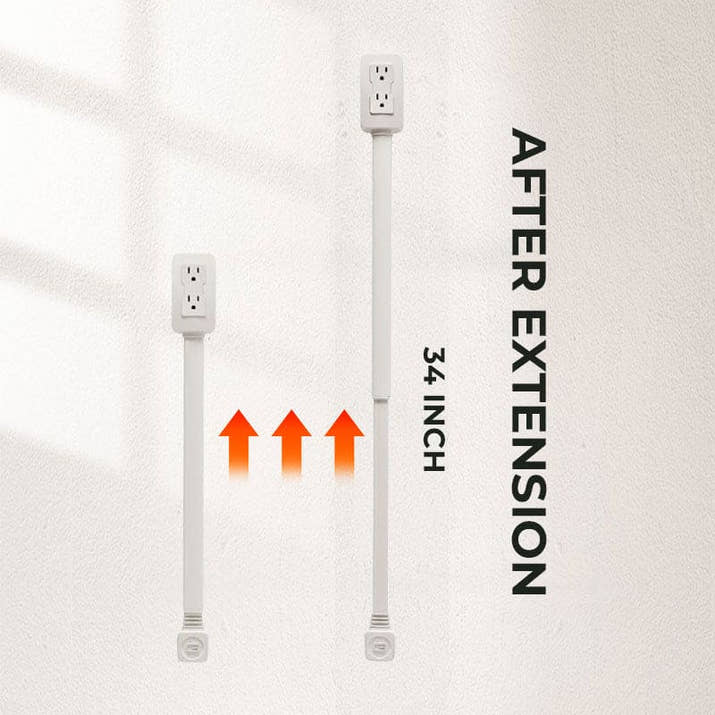 Power socket swivel extender (With USB port)