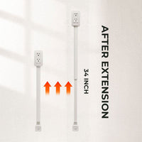 Power socket swivel extender (With USB port)