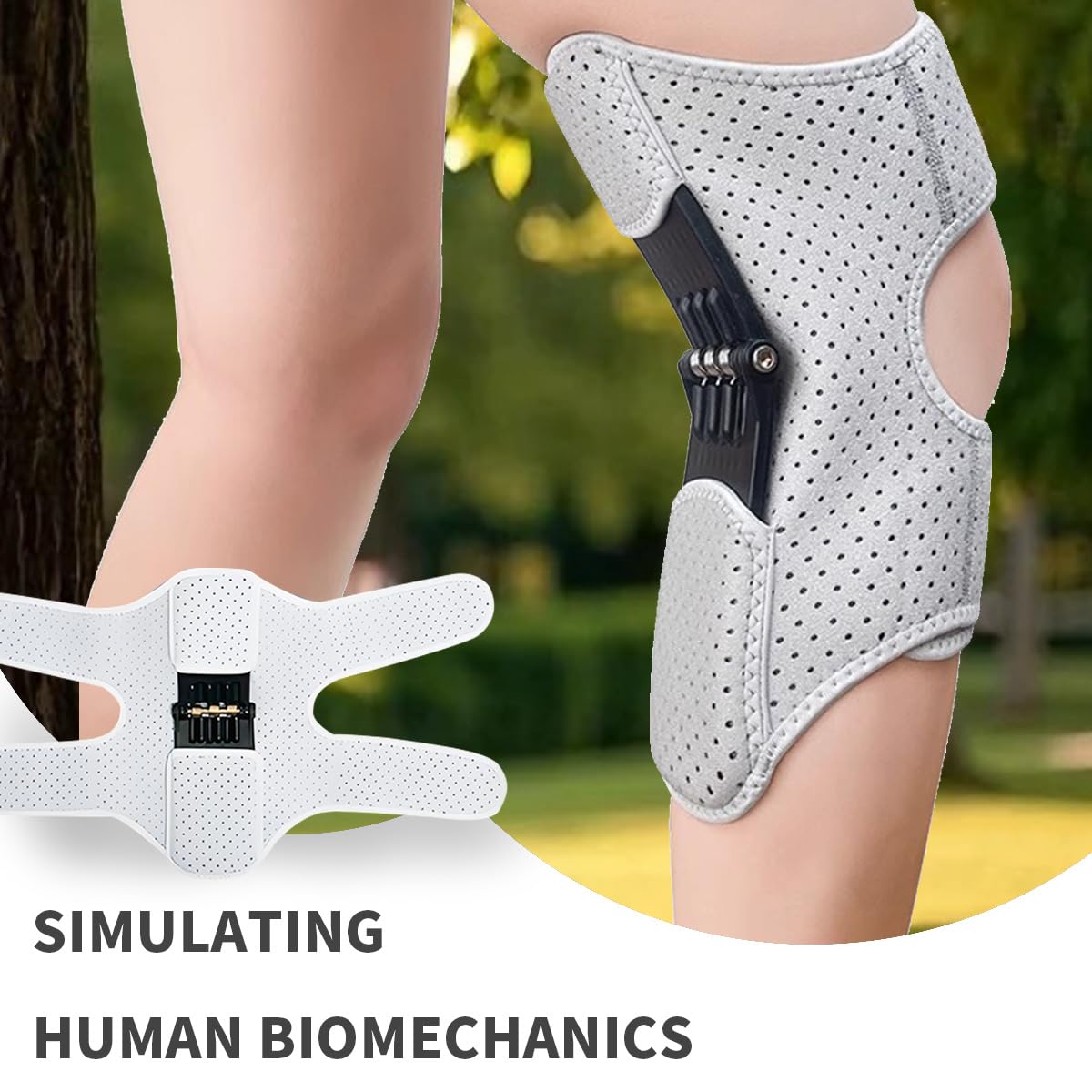 Adjustable Spring Loaded Power Knee Stabilizer Pad