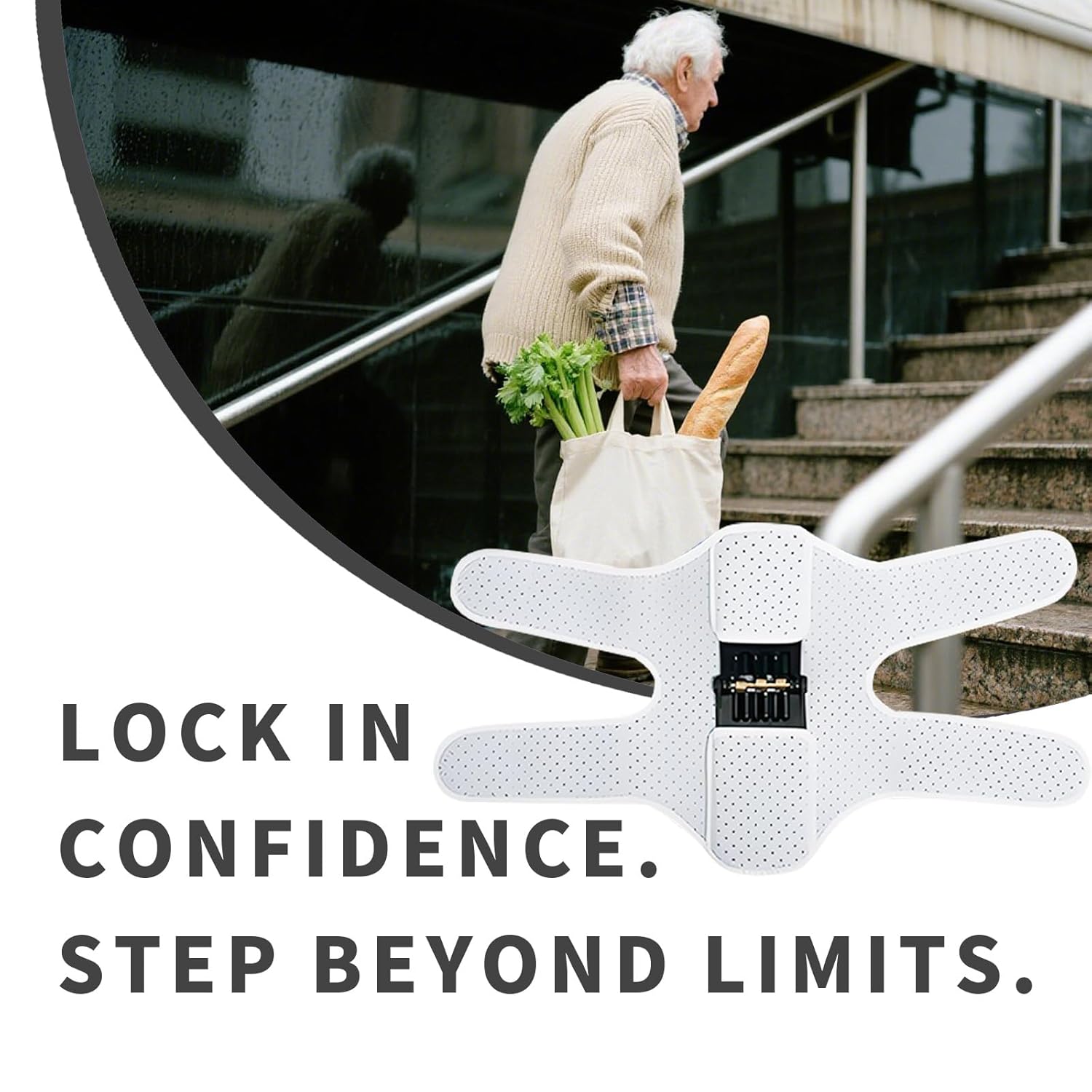 Adjustable Spring Loaded Power Knee Stabilizer Pad