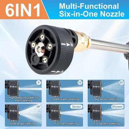 Pistola de agua portátil sin cable de alta presión