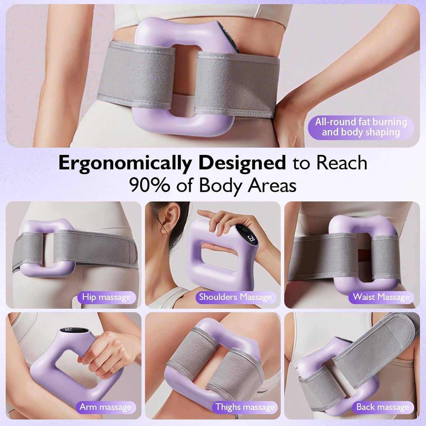 Zaho™ 360° Deep Tissue Fascia Ring: Hands-Free Recovery & Fat-Burning