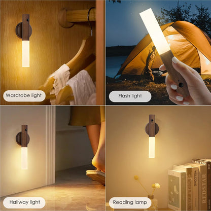 Montford Motion Sensor Wall Sconces - Battery Operated, Rechargeable, Peel & Stick