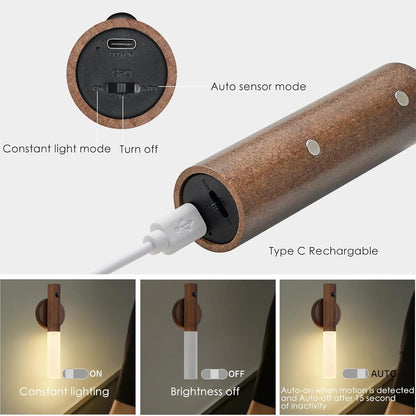 Montford Motion Sensor Wall Sconces - Battery Operated, Rechargeable, Peel & Stick