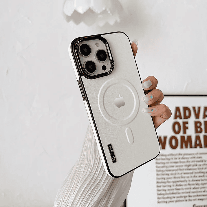 Metal Frame Anti Drop Magnetic Suction Case Cover for iPhone