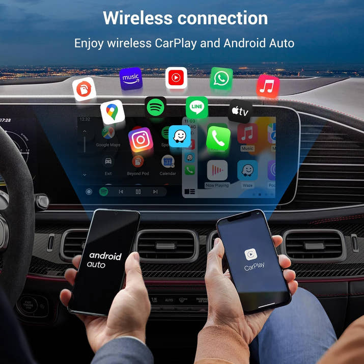 【NEW】2025 Upgraded Car TV-HDMI Multimedia Wireless CarPlay/Android Auto Adapter