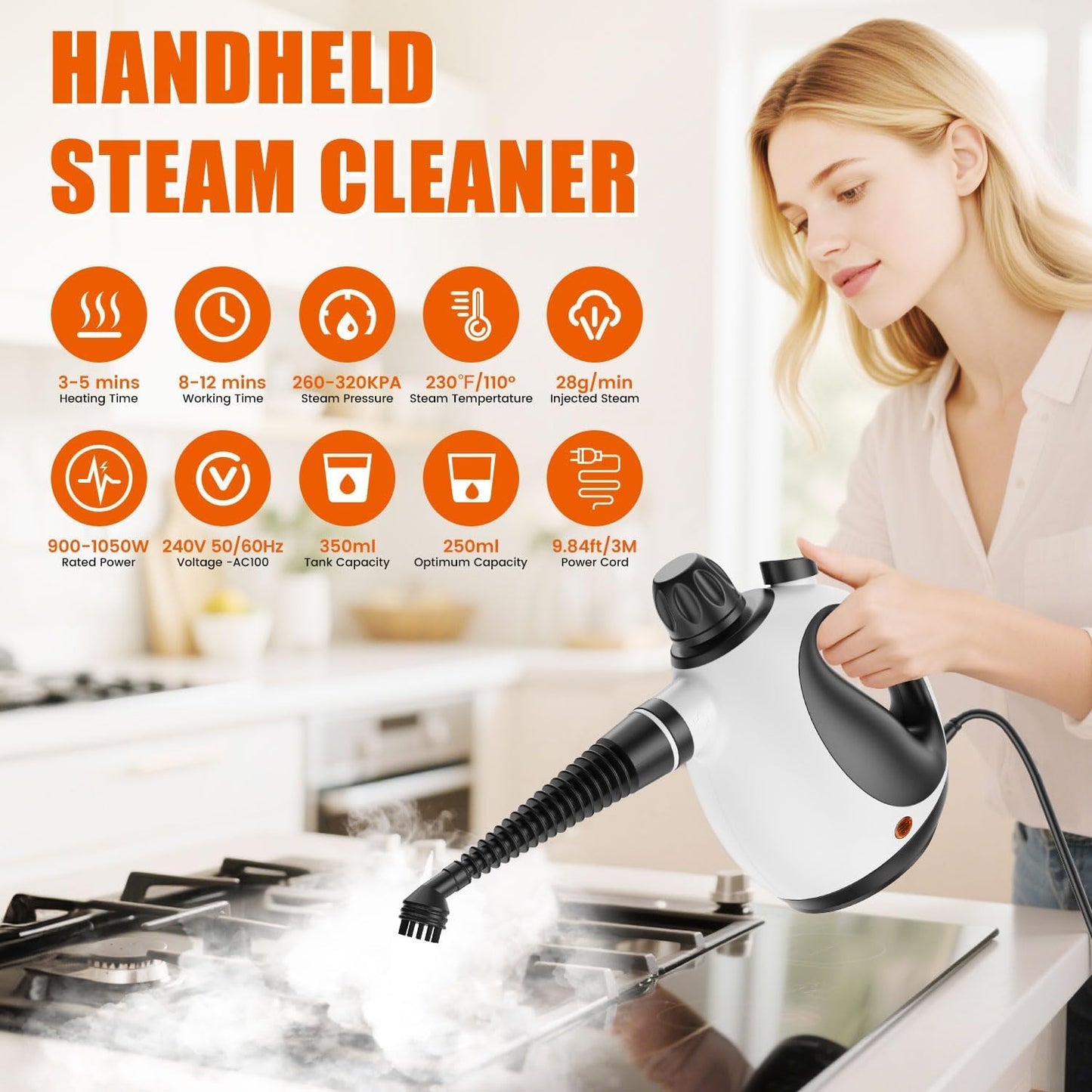 ZAHO™ Handheld Steam Cleaner