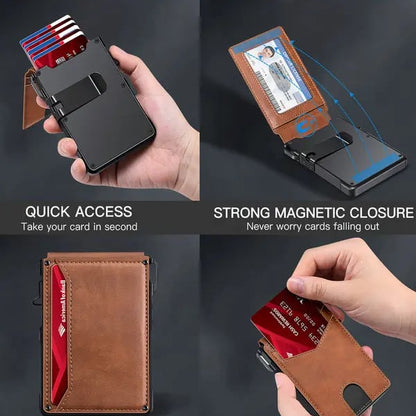 Men's RFID Slim Leather Wallet