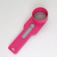 Practical and compact coffee scoop funnel with sliding measuring function