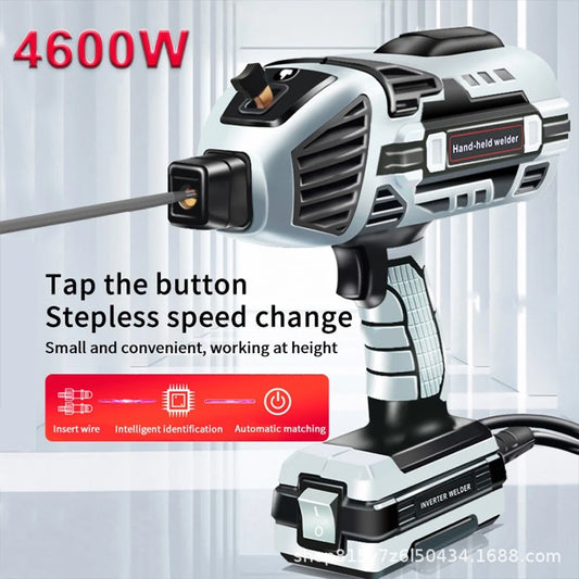 4600W 110V±15% Handheld Arc Welder Home Electric Welder Fully Automatic Smart Welder With Toolbox/Welding Mask/Steel Brush
