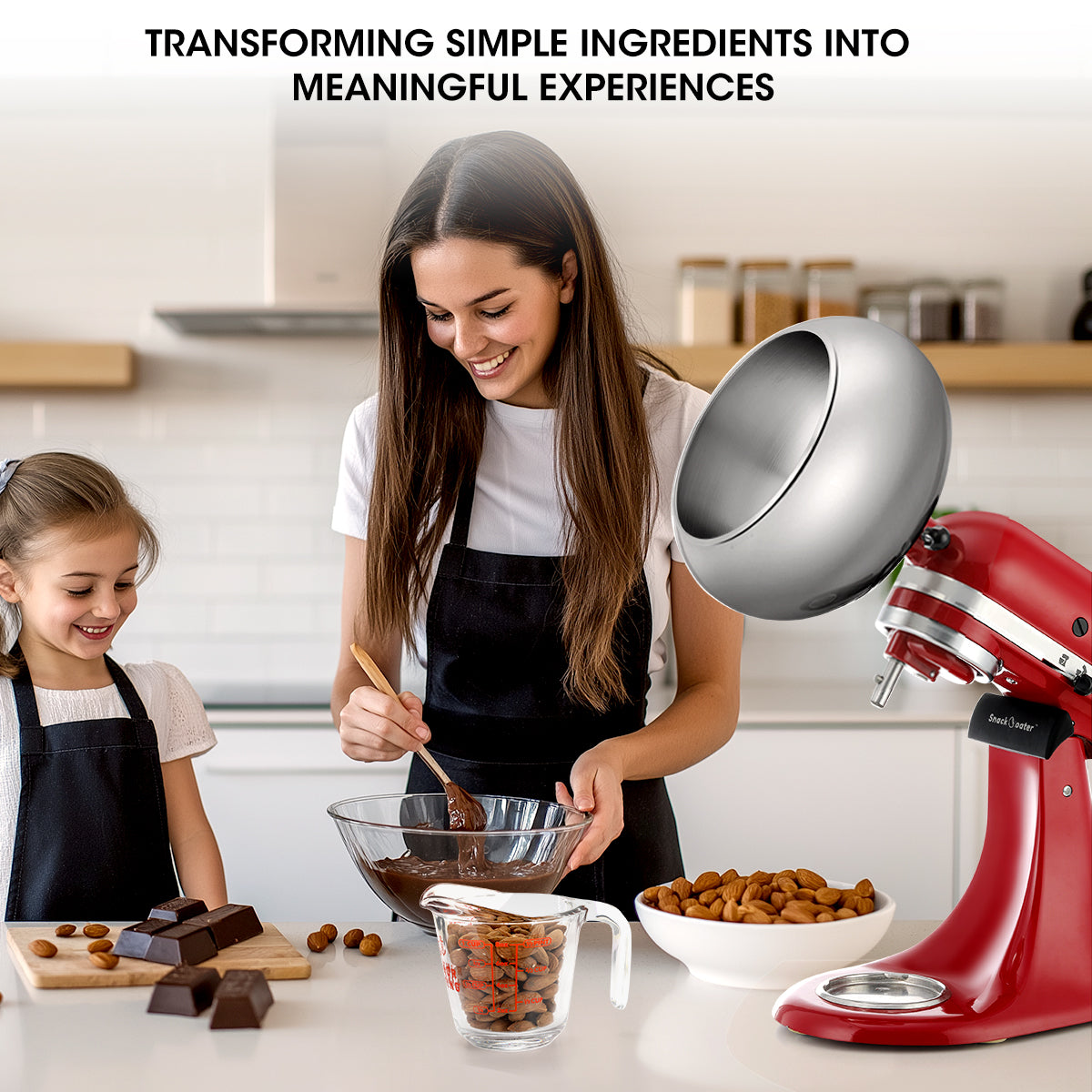 Zaho Snack Coater Coating Pan Attachment