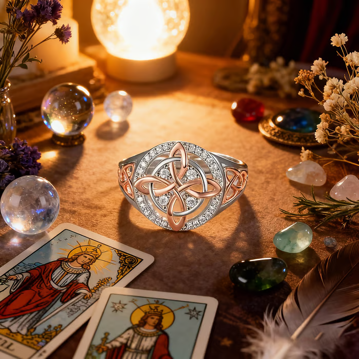 Handmade Witch’s Return-Knot Protection Ring