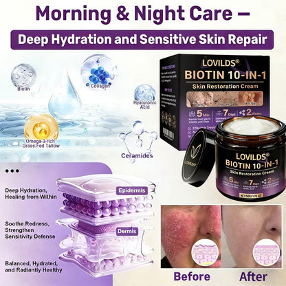 LOVILDS® Biotin 10-in-1 Skin Restoration Cream 🍀