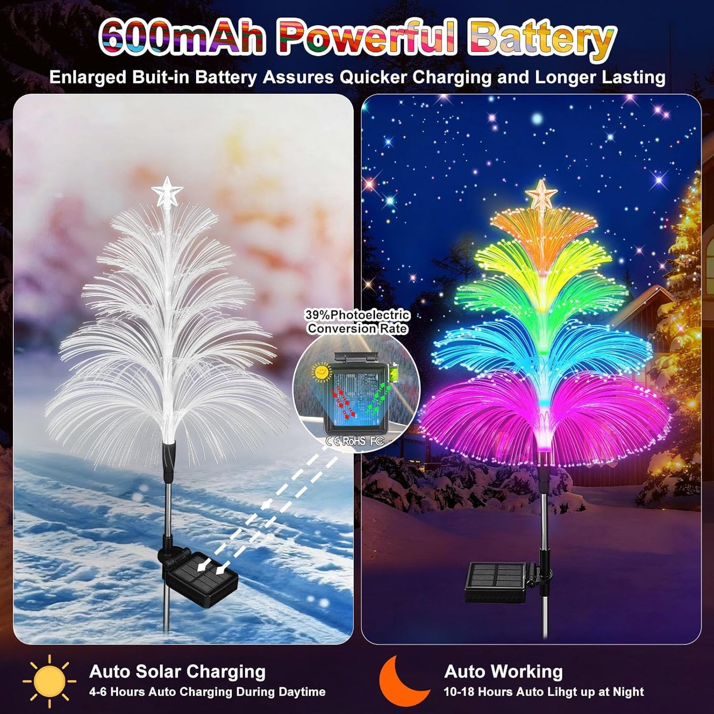 Solar Jellyfish Light Decoration Outdoor Waterproof
