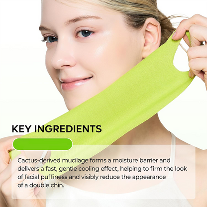 Cactus Cooling V-Lifting Facial Band Puffing Jawline Support & Visible Pore Refinement🌿