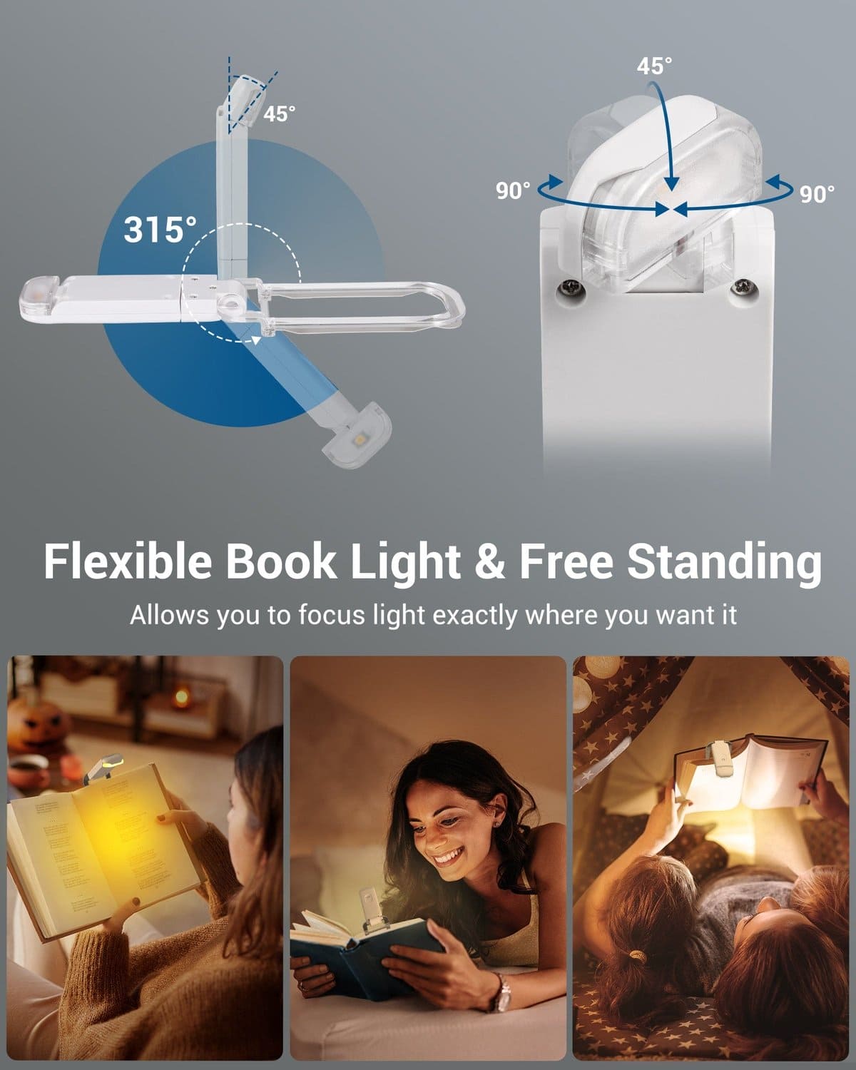 USB Rechargeable Book Reading Light