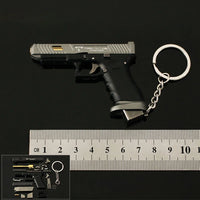 1:3 Alloy Hand Gun Model Metal Keychain