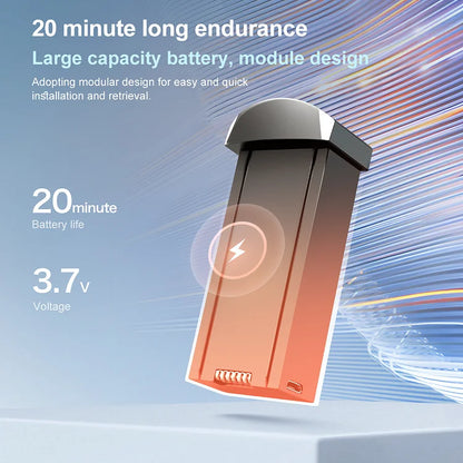 زاهو™ طائرة بدون طيار بكاميرا 8K للكبار، طائرة رباعية التحكم v196 مع العودة التلقائية وتتبع المستخدم