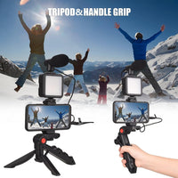 5 in 1 Vlogging Kit with Fill Light Microphone Tripod - 🔥Last Day 50% OFF🔥