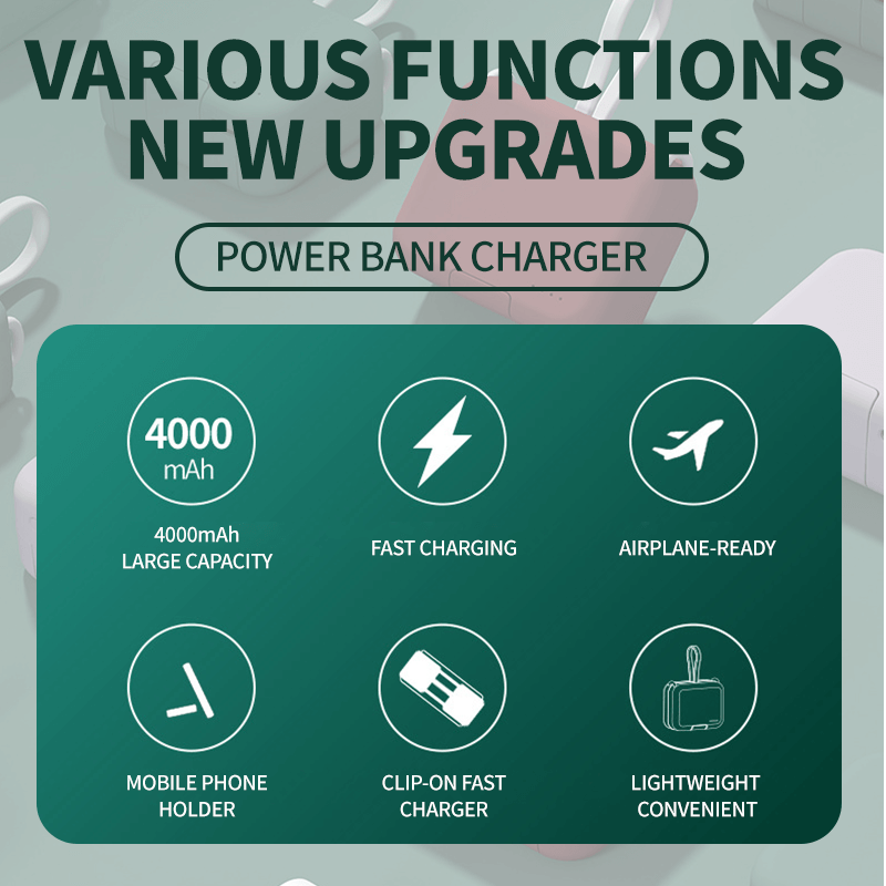 Mini Power Bank and Phone Holder