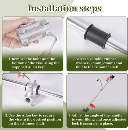 Ergonomic String Trimmer Handle Extension for Better Grip & Control