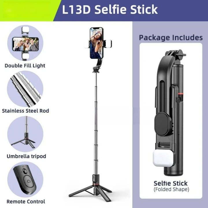 Foldable Selfie Stick Tripod