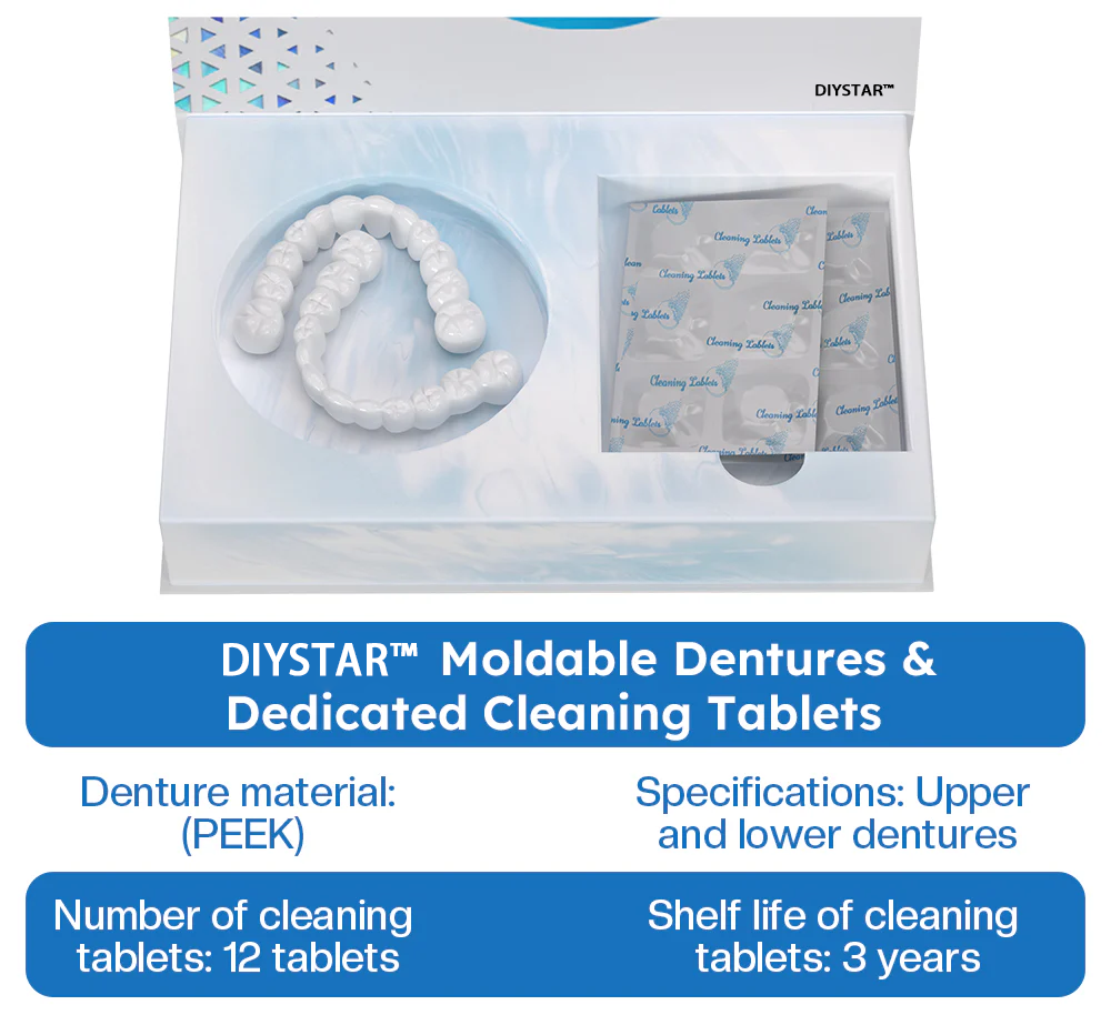 DIYSTAR™ Moldable Dentures – 1Set / 2Pcs