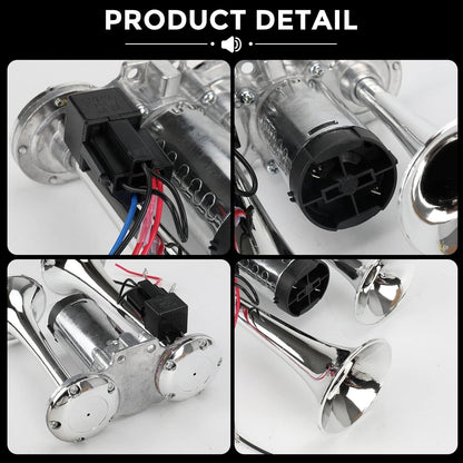 2026 Upgraded 12V Dual Air Horn Kit
