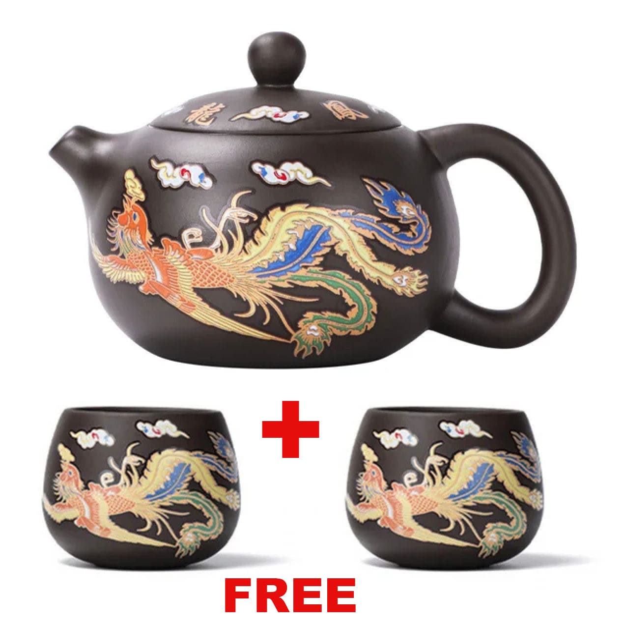 Color-Changing Dragon & Phoenix - 2 Tea Cup Free Today Only