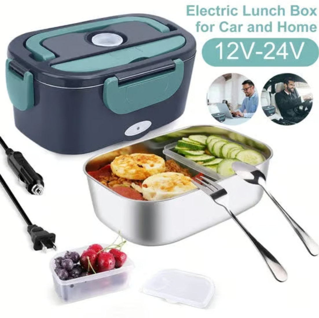 Insulated Portable Heated Lunch Box