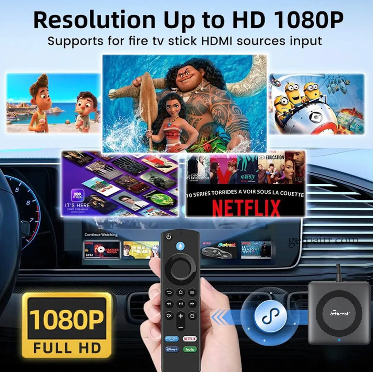 【NEW】2025 Upgraded Car TV-HDMI Multimedia Wireless CarPlay/Android Auto Adapter