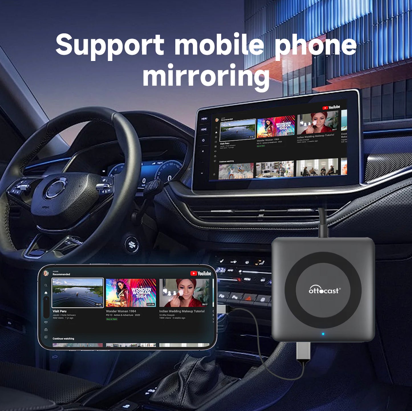 【NEW】2025 Upgraded Car TV-HDMI Multimedia Wireless CarPlay/Android Auto Adapter