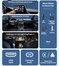 【NEW】2025 Upgraded Car TV-HDMI Multimedia Wireless CarPlay/Android Auto Adapter