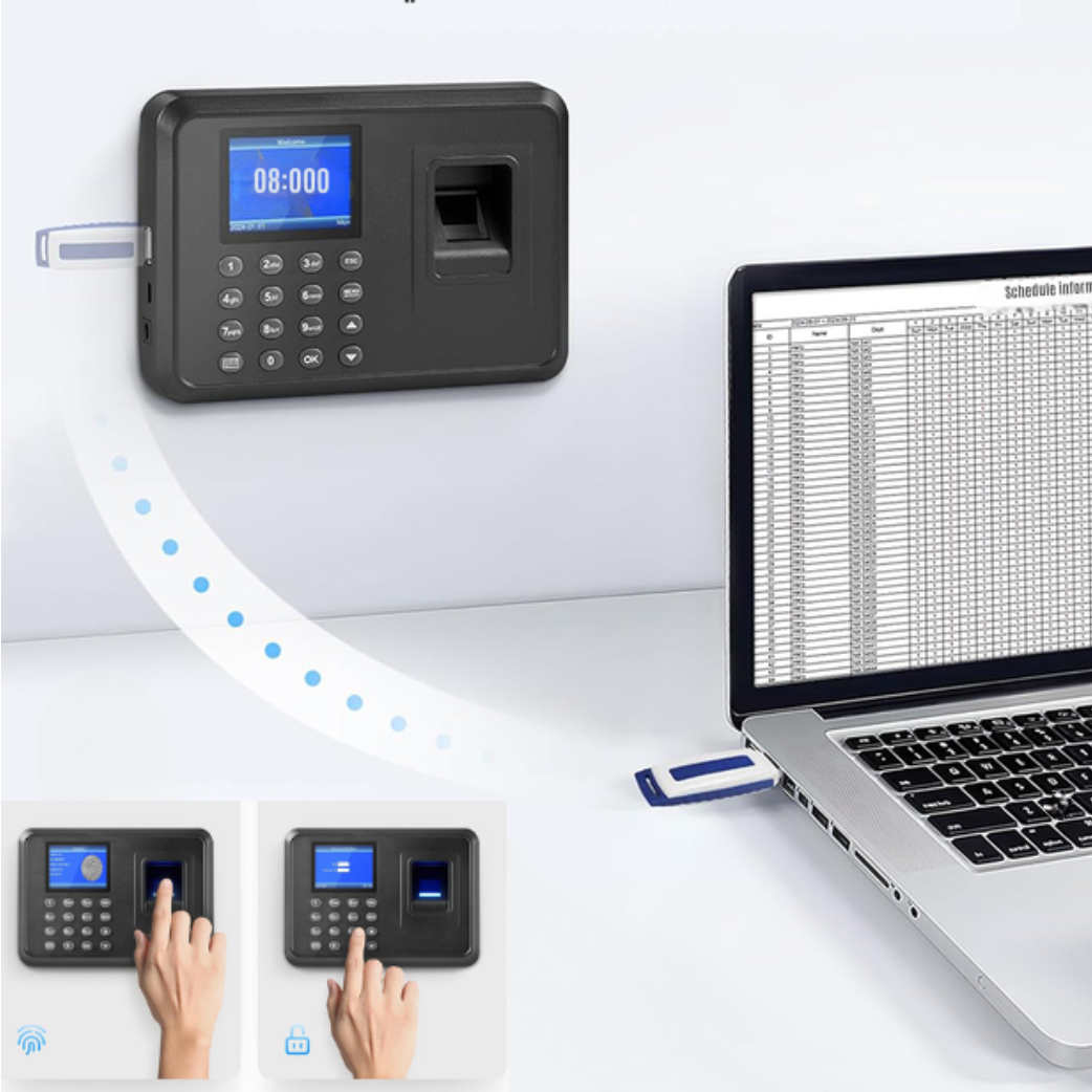 Slim vingerafdruk aanwezigheidsapparaat