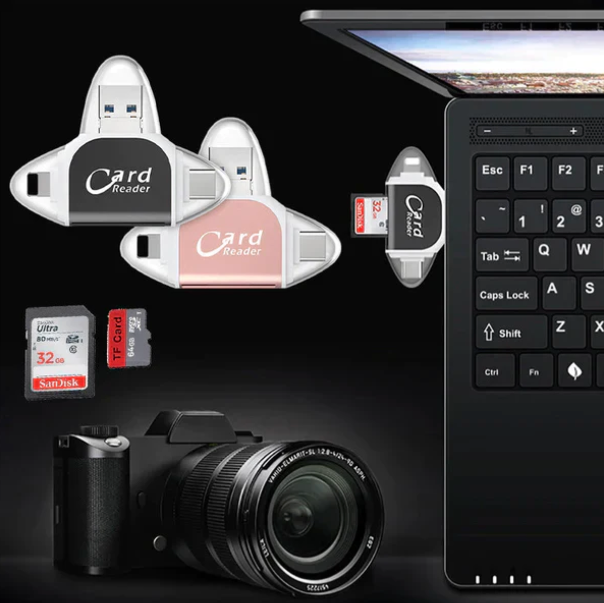 SmartCard™ - Zet alles binnen enkele seconden over tussen al je apparaten GRATIS SD-KAART 32G