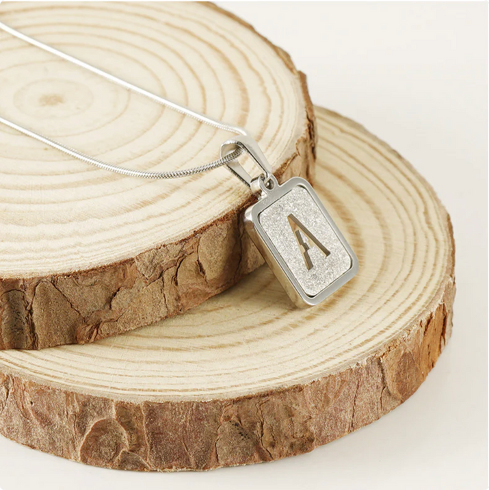Alphabet Square Necklace