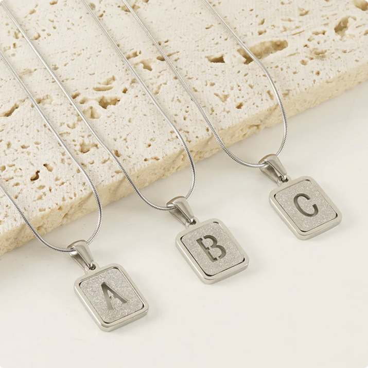 Alphabet Square Necklace