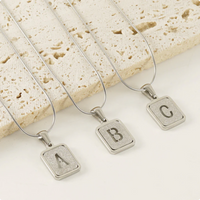 Alphabet Square Necklace