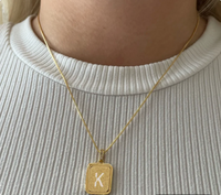 Alphabet Square Necklace
