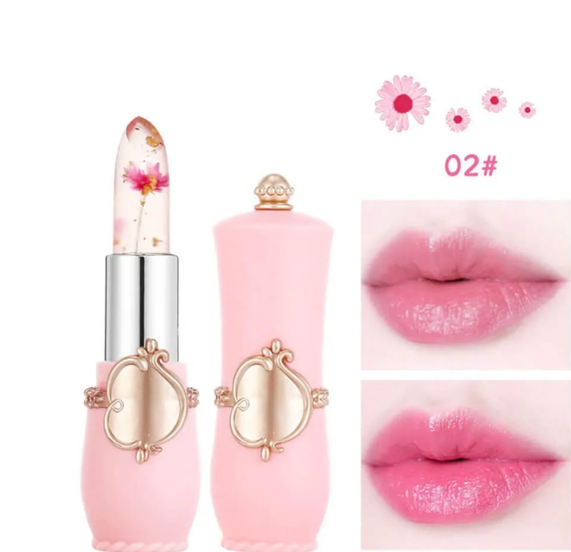 Crystal Jelly Flower Color Changing Lipstick