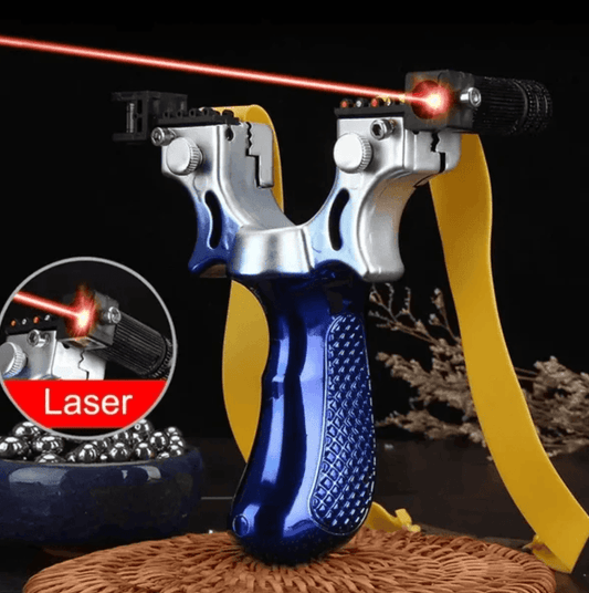 Precision Aiming High Power Laser Slingshot