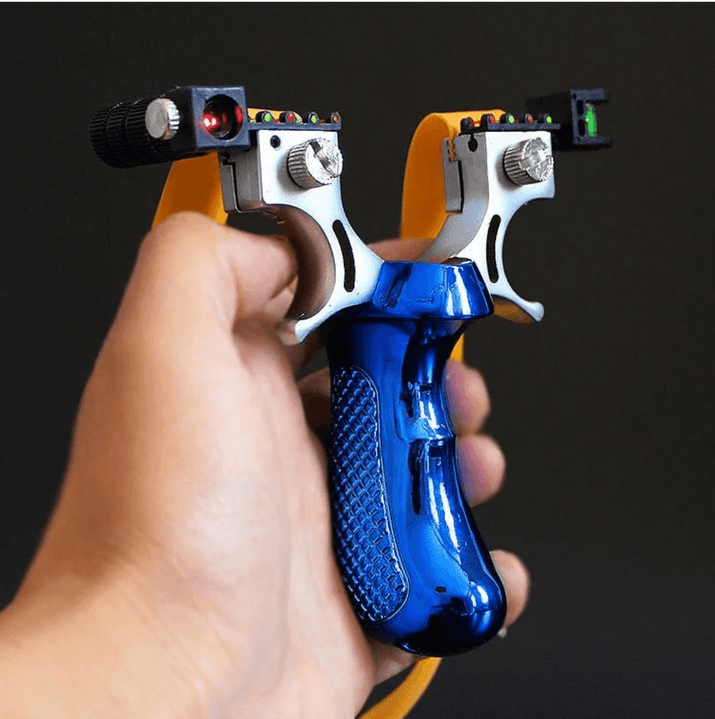 Precision Aiming High Power Laser Slingshot