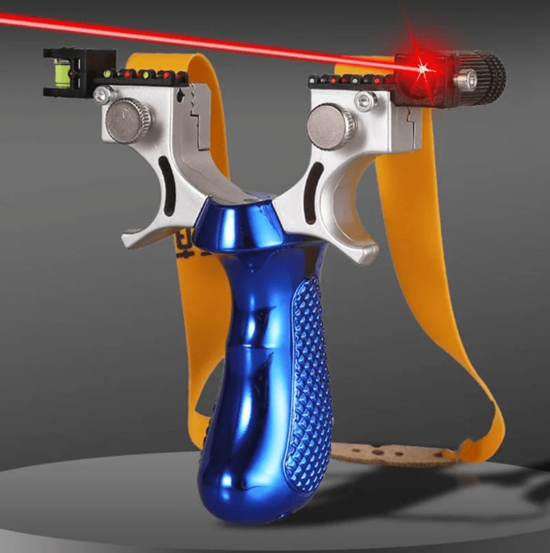 Precision Aiming High Power Laser Slingshot