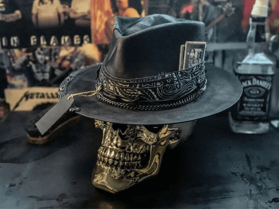 💀"Harvester of Sorrow" Handmade Skull Hat