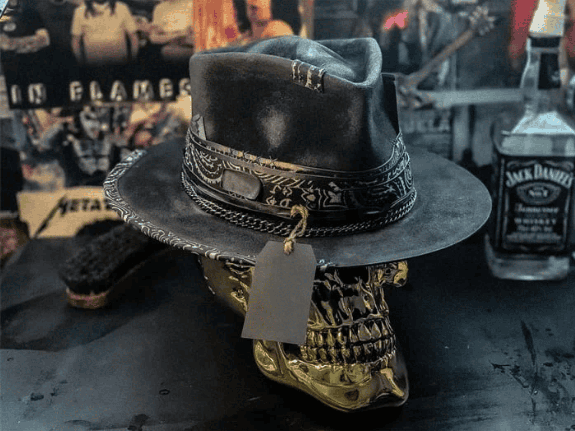 💀"Harvester of Sorrow" Handmade Skull Hat