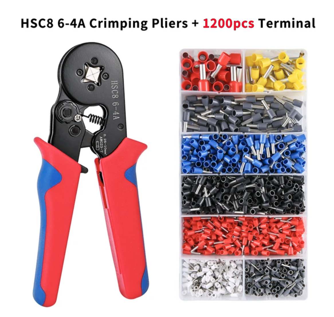 Ratchet Tubular Terminal Wire Crimpers Set