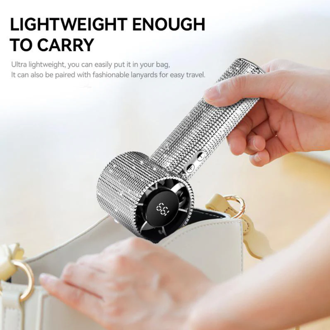 Sakerplus Luxury Rechargeable Handheld Turbo Fan